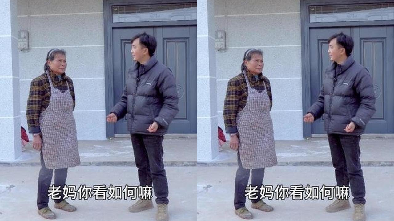 丈母娘新房内外墙全部完工，整体效果漂亮非常满意，看花了多少钱#我的乡村生活 #丈母娘#新房#徐三娃