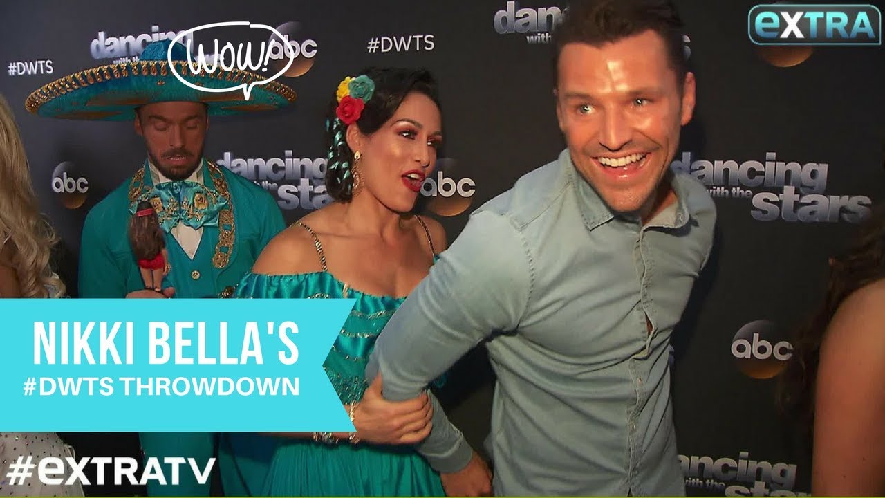 Nikki Bella Puts Mark Wright in a Headlock at 'Dancing with the Stars'