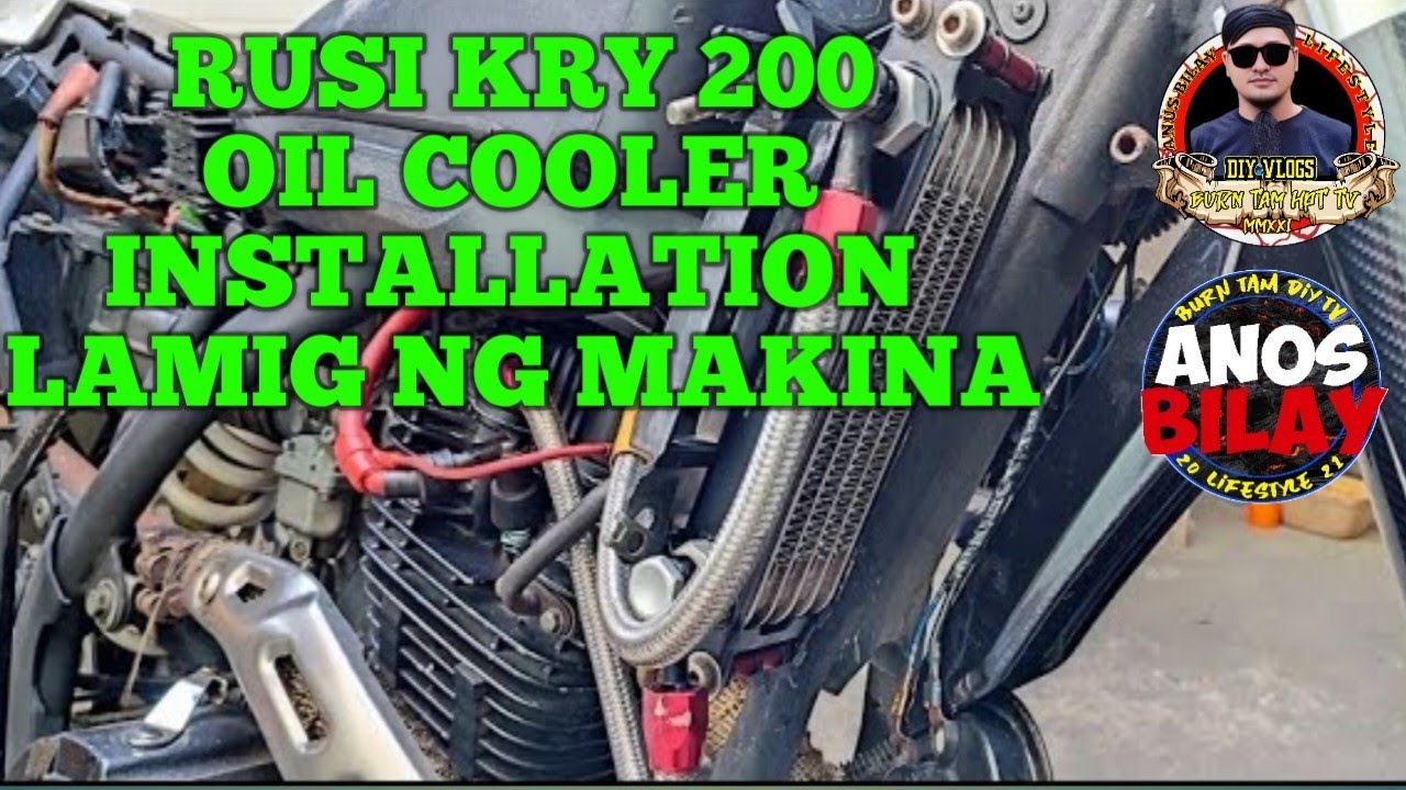 RUSI KRY 200 OIL COOLER INSTALLATION | BASIC LANG NATUTU KANA NAKATIPID KAPA