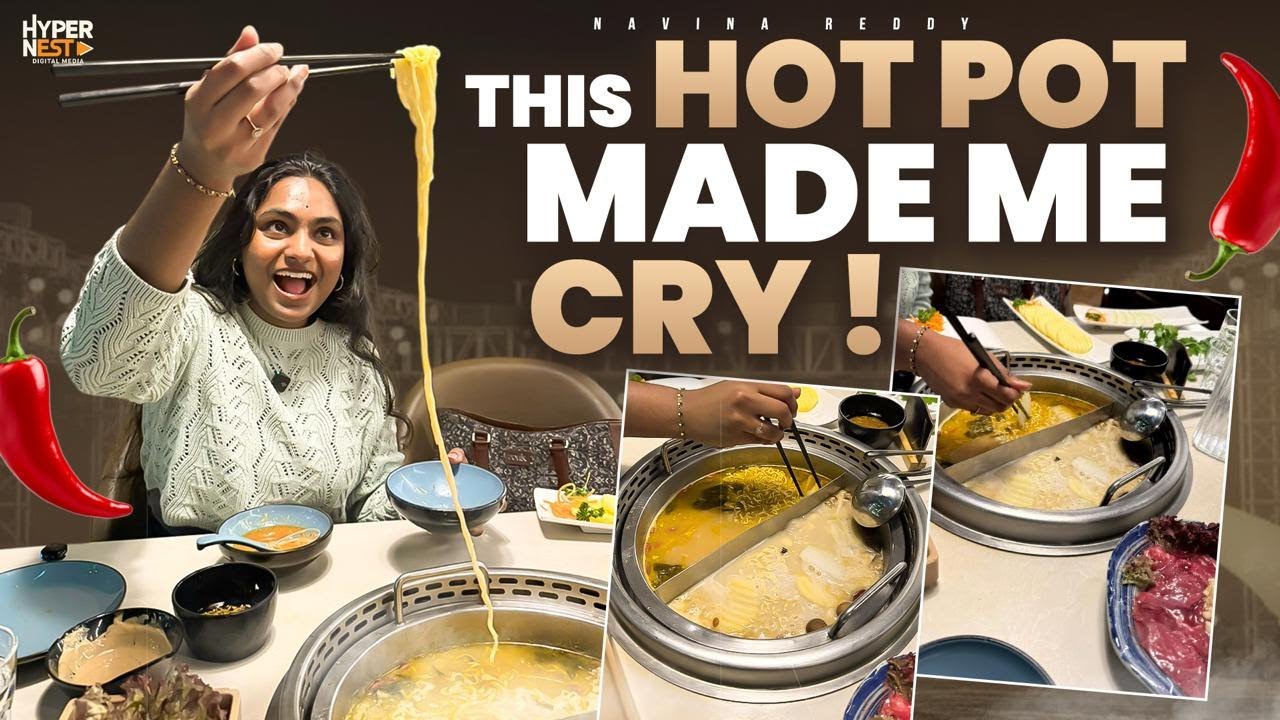 This Hot Pot Made Me Cry 😭🌶️ | Spiciest Meal I’ve Ever Tried | Navina Reddy