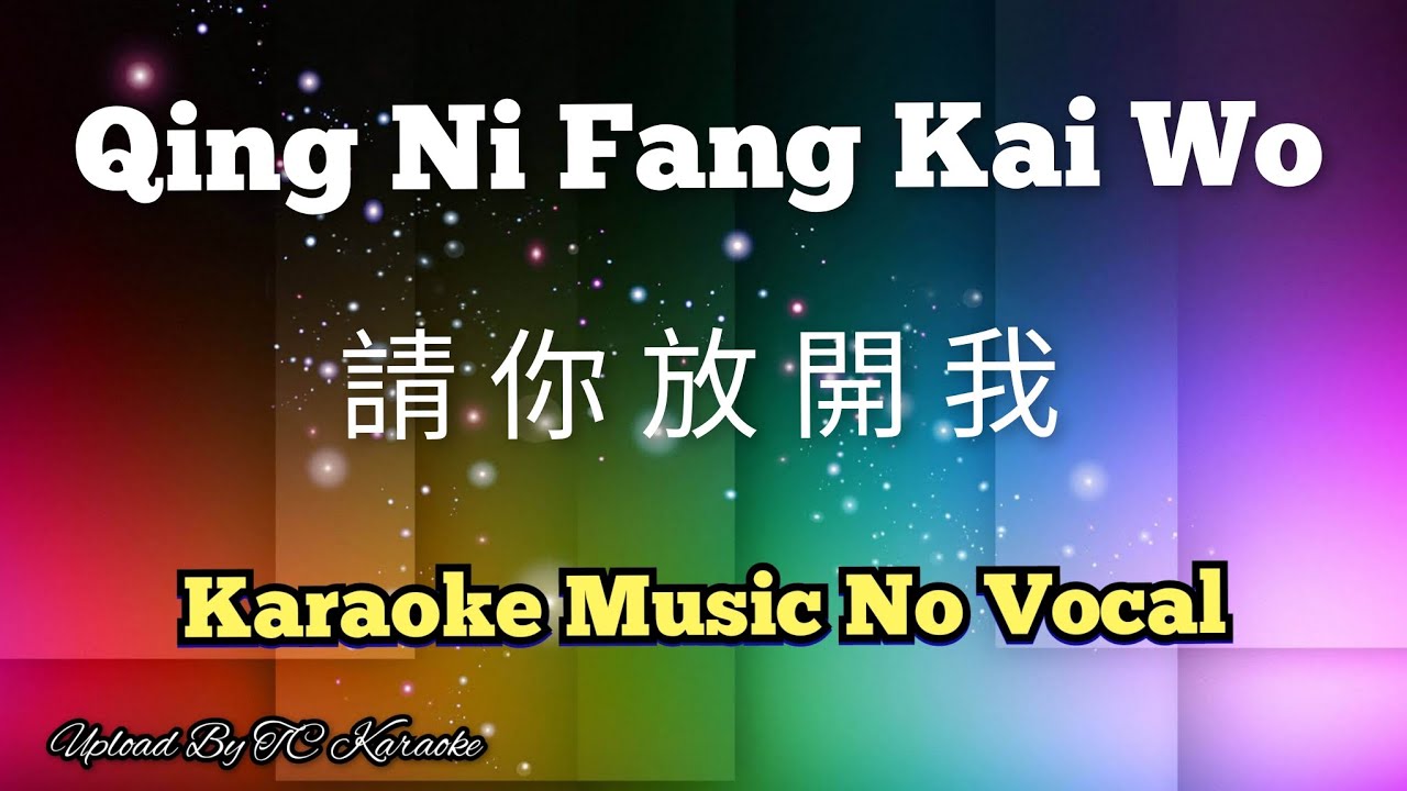 Qing Ni Fang Kai Wo 請你放開我 / 请你放开我 karaoke jo vocal