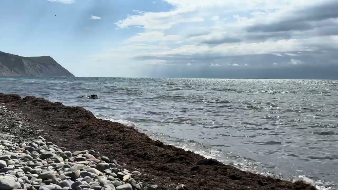 Шум морских волн. Приближение бури. Успокаивающие звуки моря.