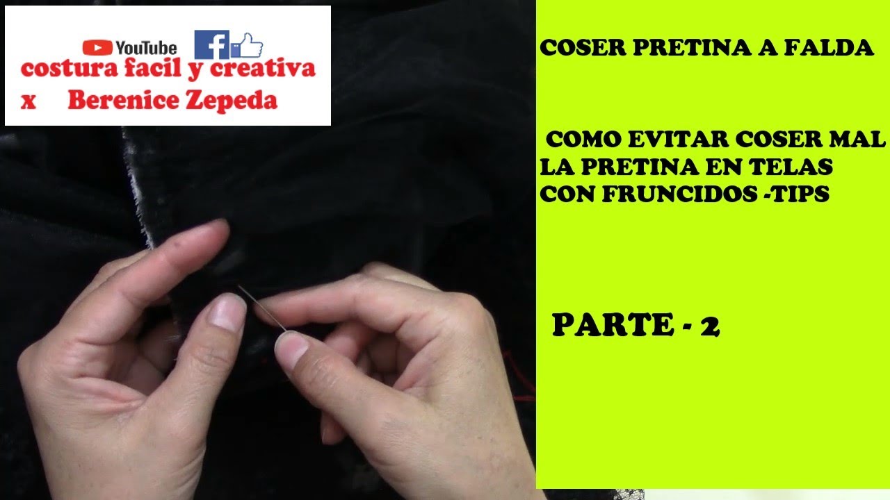 😮¿SABES COSER PRETINAS? EVITA QUE SE TUERZA Y QUEDE MAL-VIDEO #2