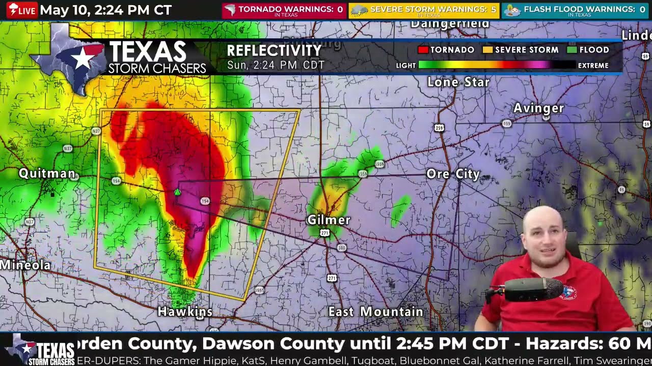 Texas Storms As It Happened: Mother&rsquo;s Day Giant Hail & Wind Damage