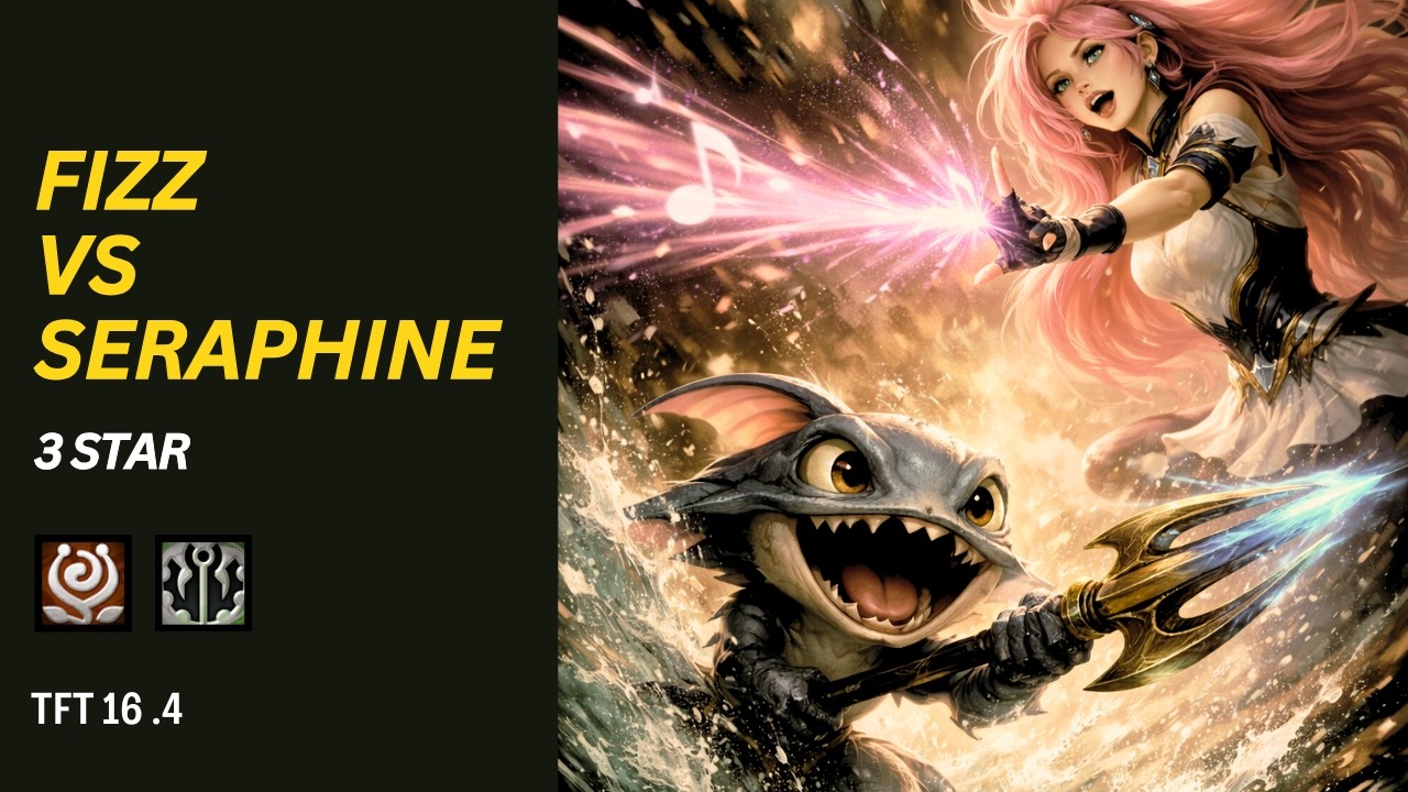 FIZZ 3 estrella vs SERAPHINE 3 estrella TFT SET 16.4 - Ranked