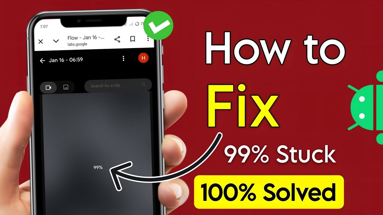google flow 99 stuck problem | google flow ai 99% video problem | how to fix flow ai 99% problem