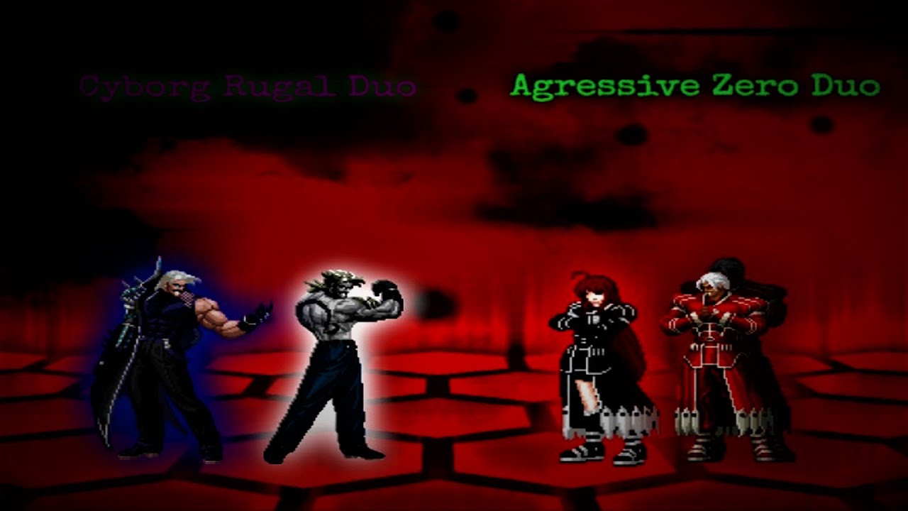 Cyborg Rugal Duo vs The Agressive Zero Duo! Armored Rugal & Hunter U6746 vs Zero Blood & Boss Zeroko
