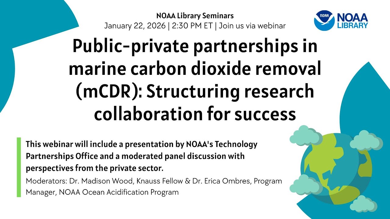 Public-private partnerships in marine carbon dioxide removal (mCDR)