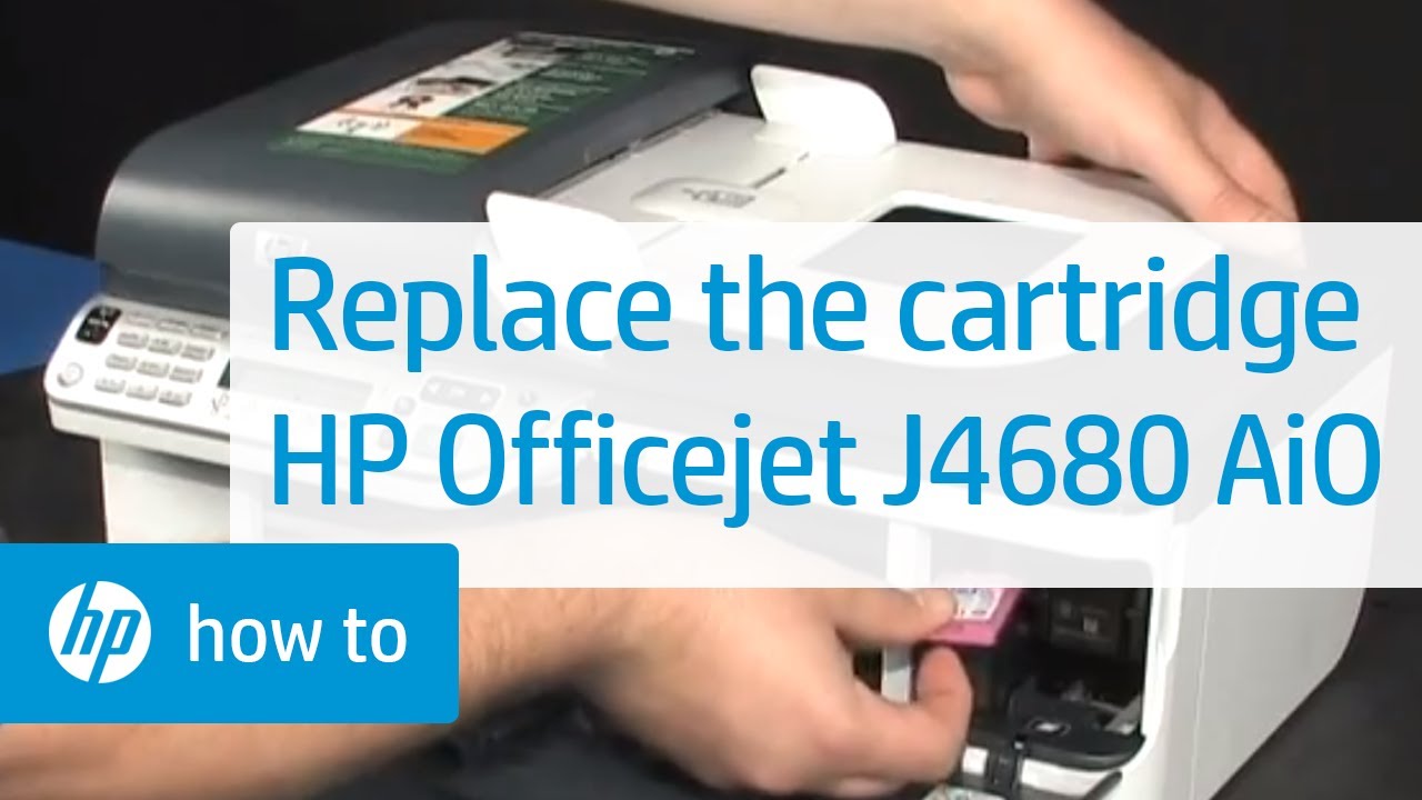Replace the Cartridge | HP Officejet J4680 All-in-One Printer | HP