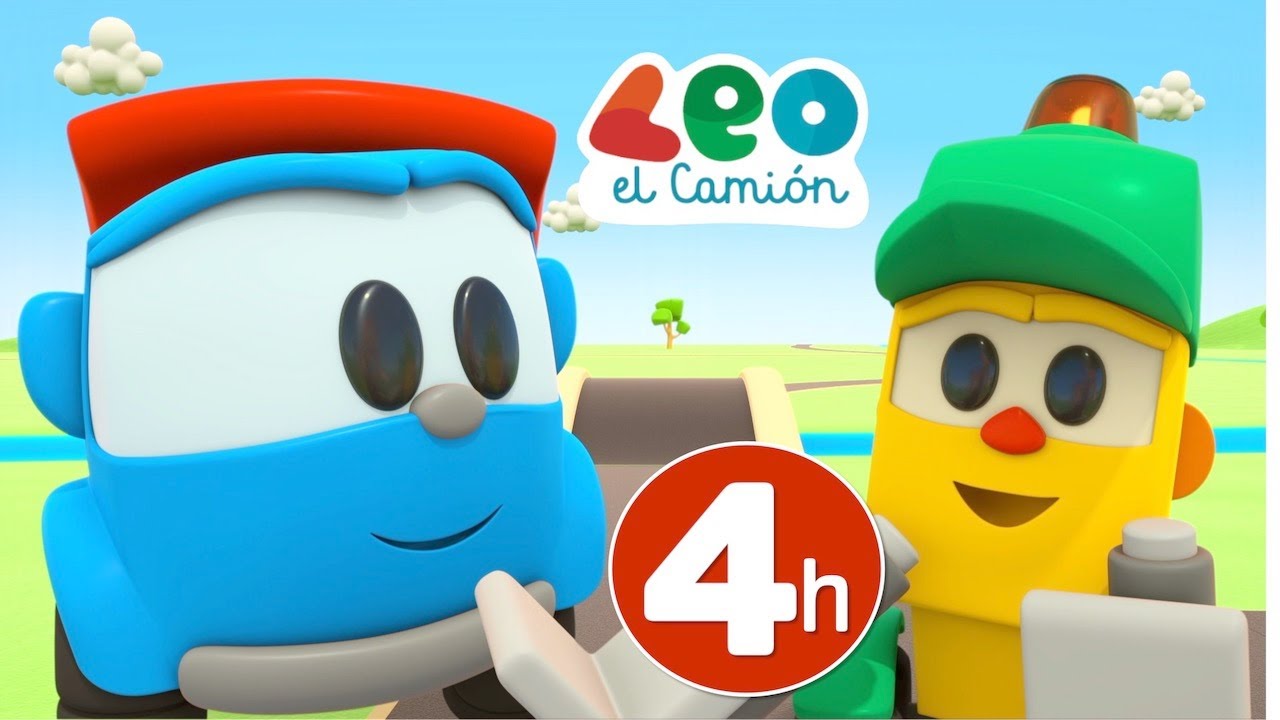 Leo el Camión - Todos los Capitulos Nuevos en español - 4 horas de Diversión para niños
