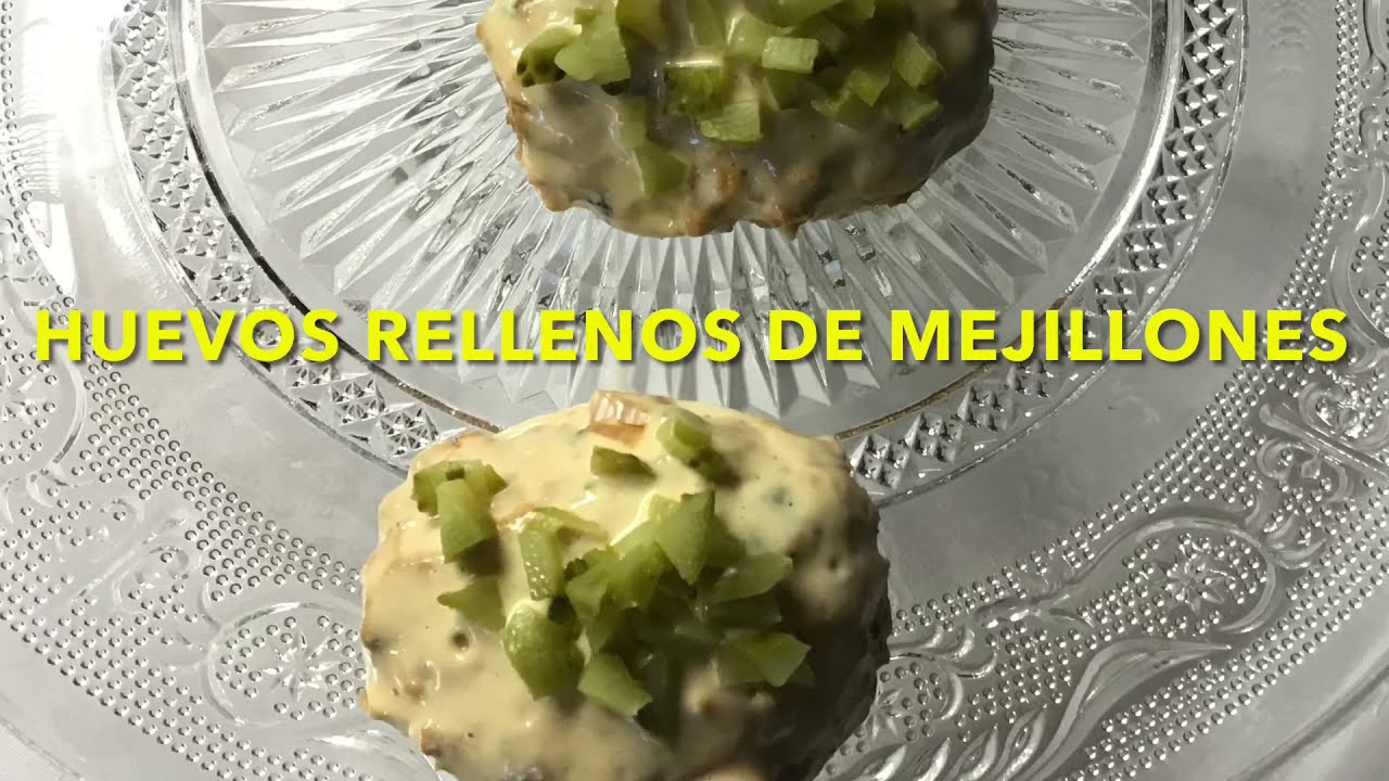 HUEVOS RELLENOS DE MEJILLONES receta fácil y rápida