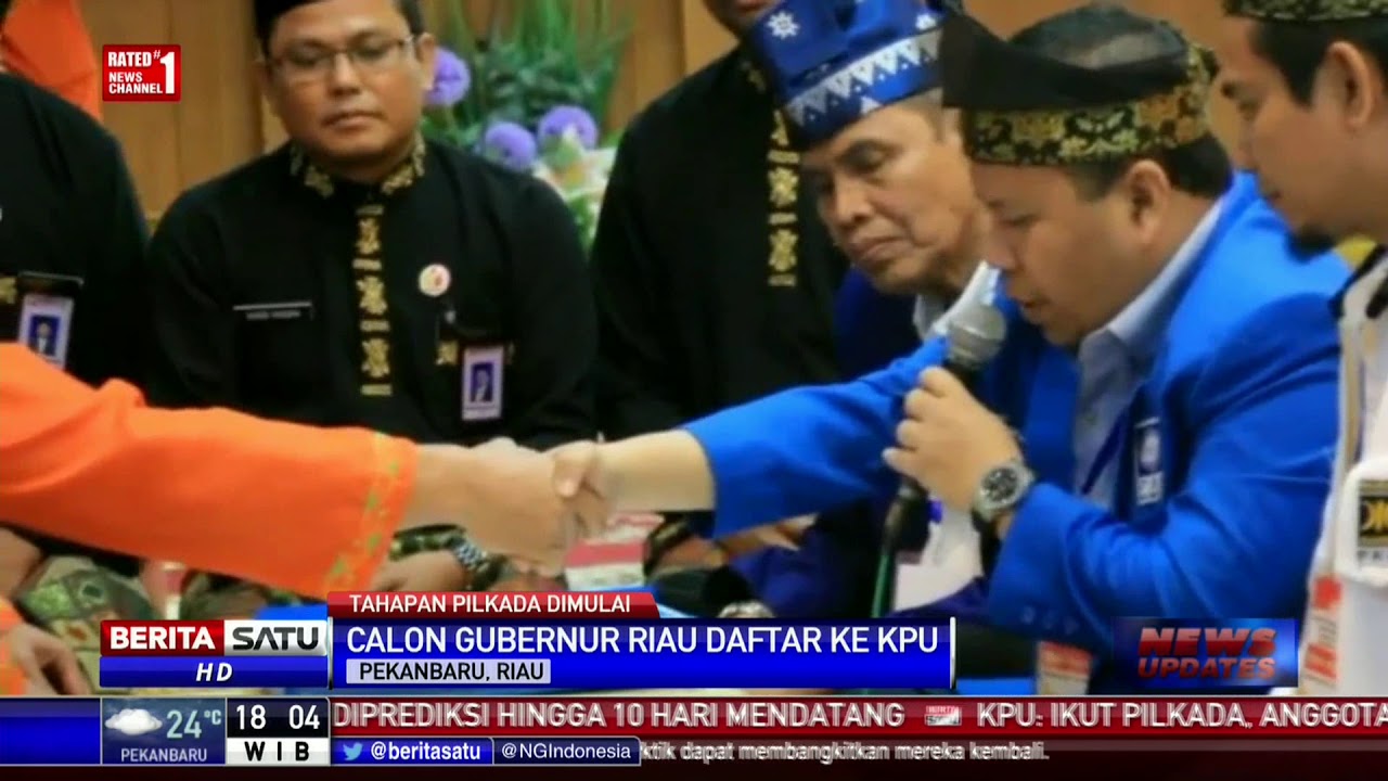 Pasangan Syamsuar- Edy Mendaftar ke KPU Riau