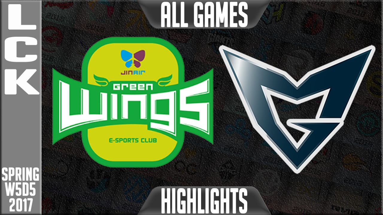 Jin Air Greenwings vs Samsung Galaxy Highlights All Games - LCK W5D5 Spring 2017 - JAG vs SSG