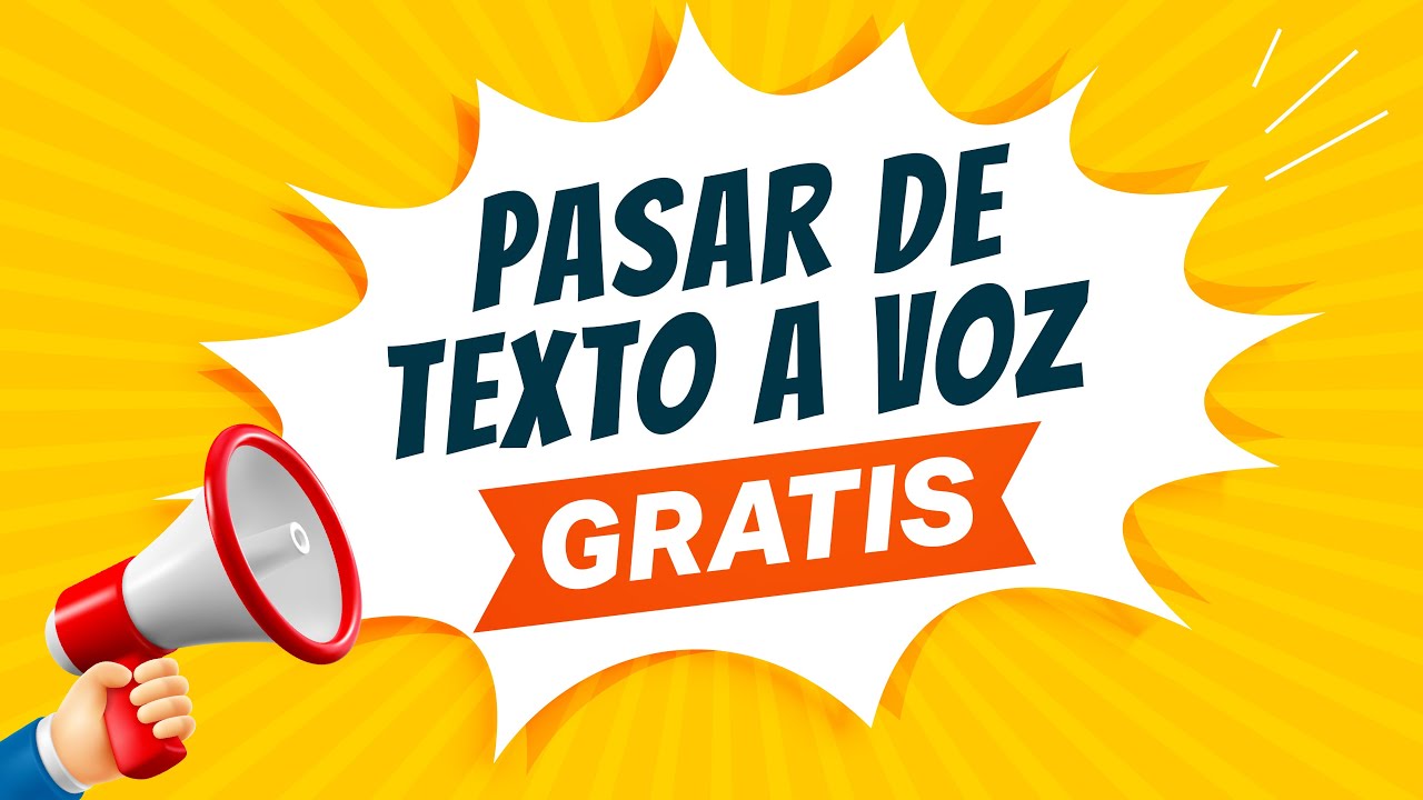 📢 Como pasar de texto a voz - GRATIS y sin límites