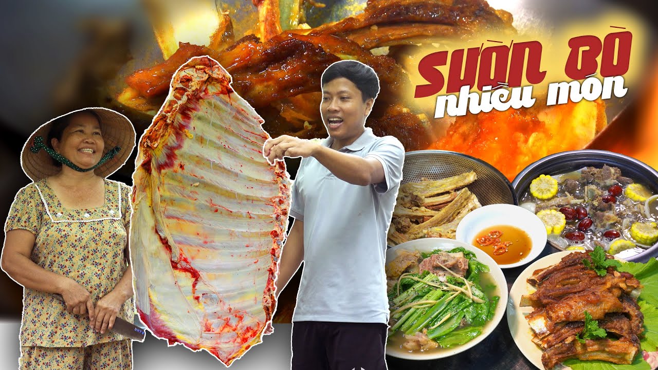 Cô Ba Miền Tây ✅ Sườn bò chiên nước mắm và nấu canh cải bẹ xanh