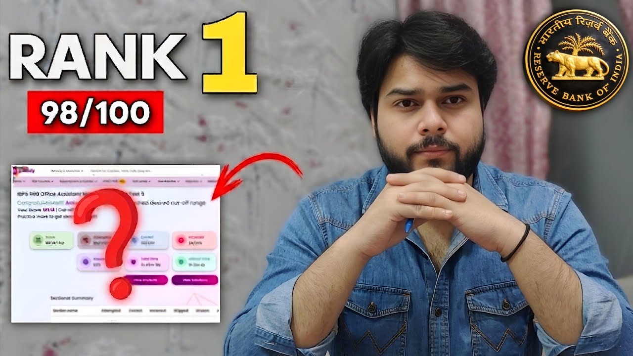Rank 1 in RBI Assistant Mock🔥 | My Secret Strategy✅