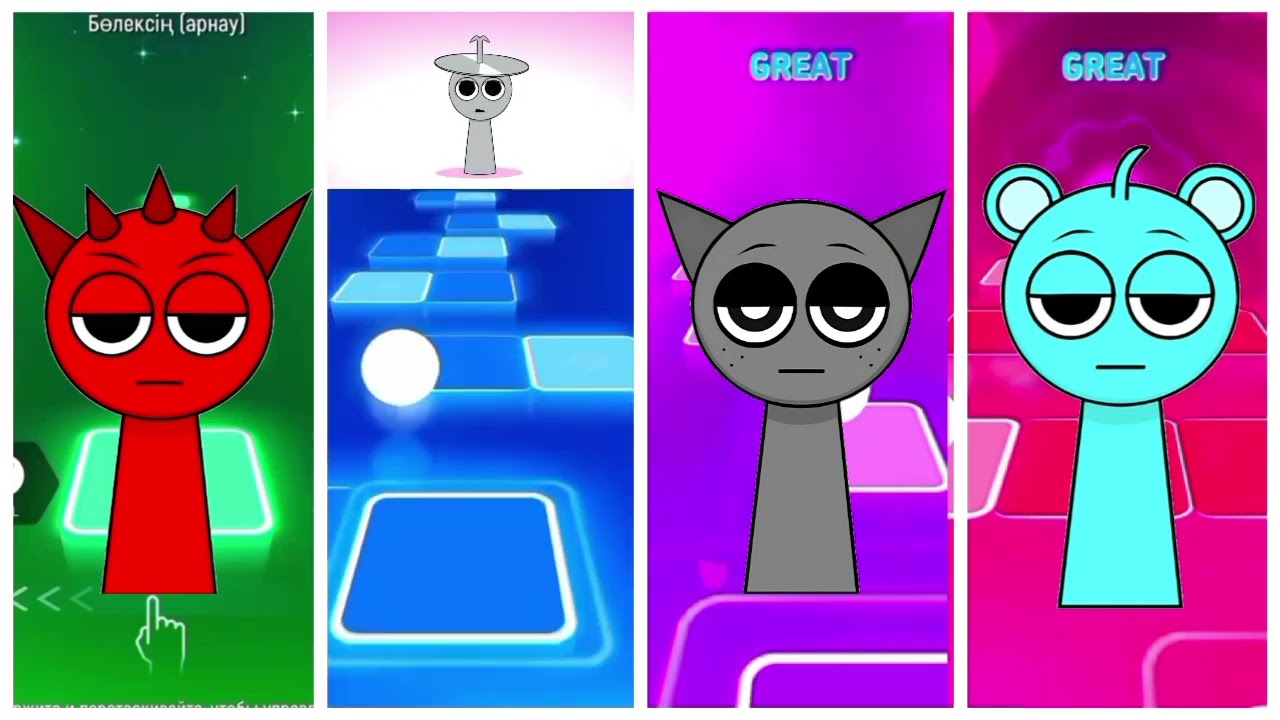 SPRUNKI Incredibox - Coffin Dance Song (COVER) Tiles hop