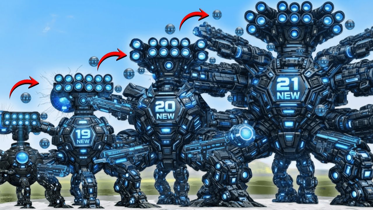 OMNIDROID V23 PHASE2 Evolution Comparison – Size & Power Increase in Garry’s Mod!