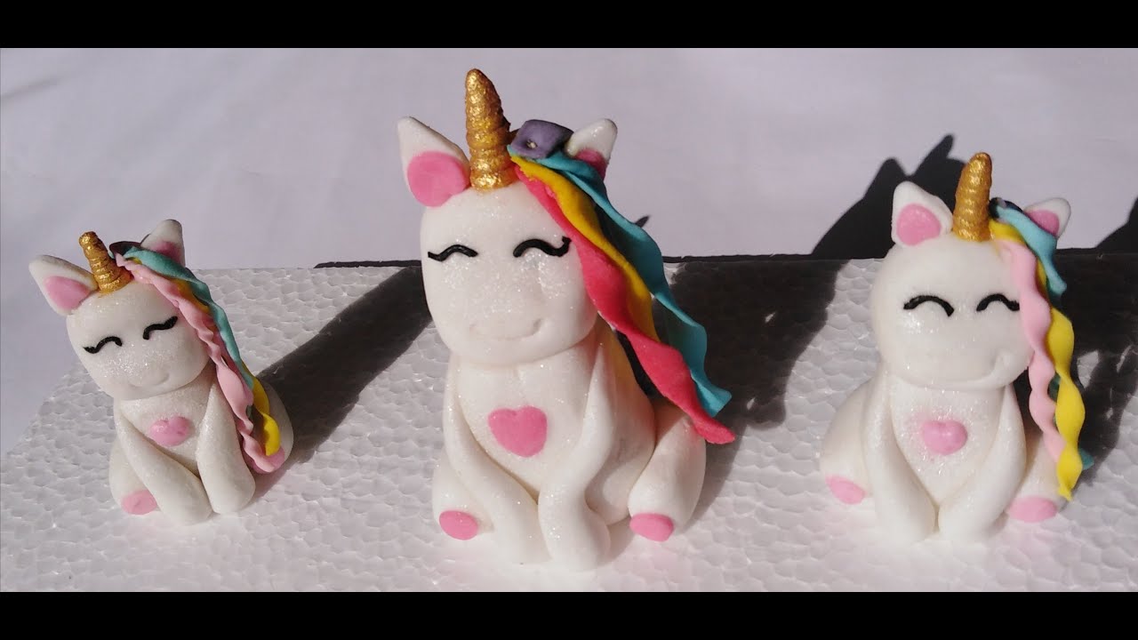 مجسم يونيكورن 3D بعجينة السكر 🦄 | أسهل طريقة للمبتدئين 