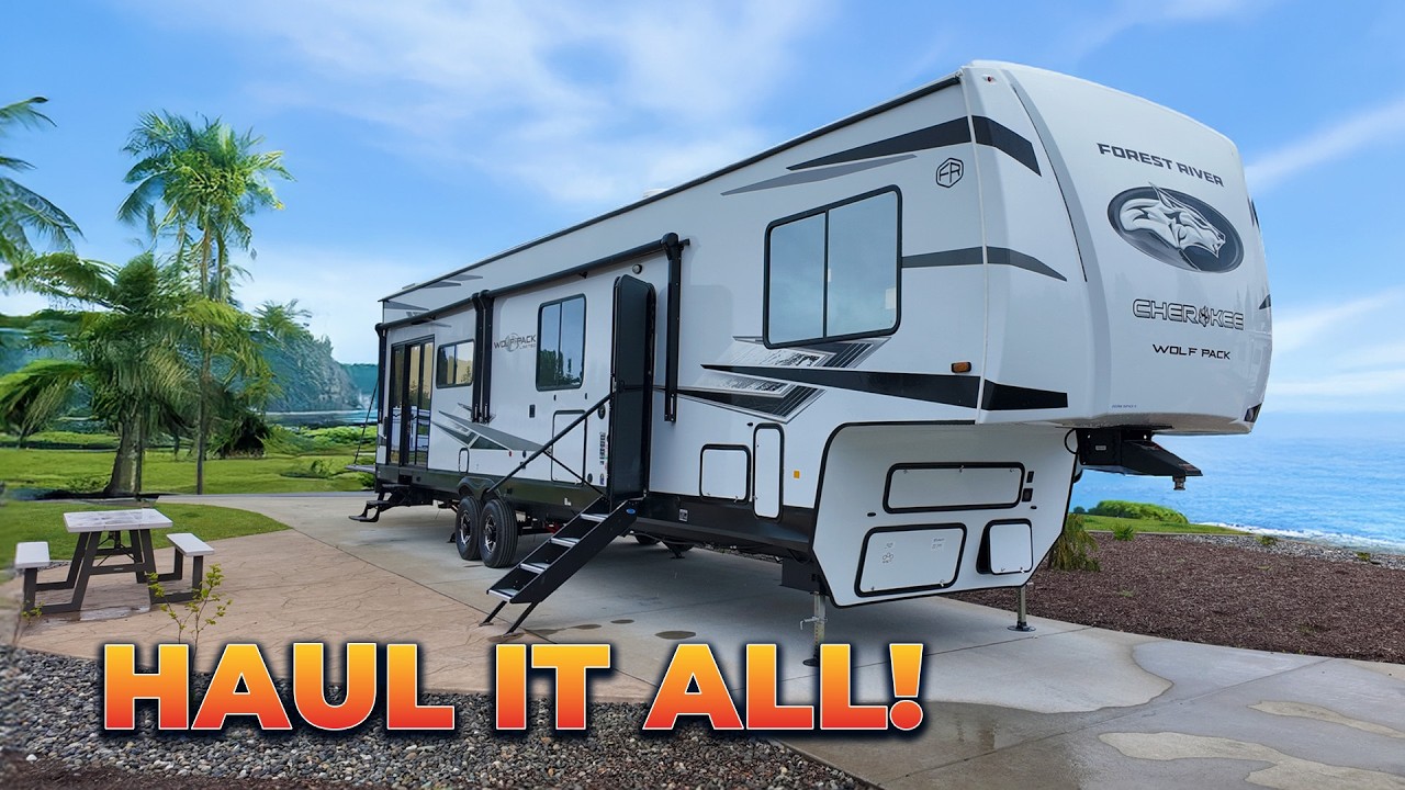 A Toy Hauler With a Twist! The 2025 Forest River Wolf Pack 350PACK15 | RV Review