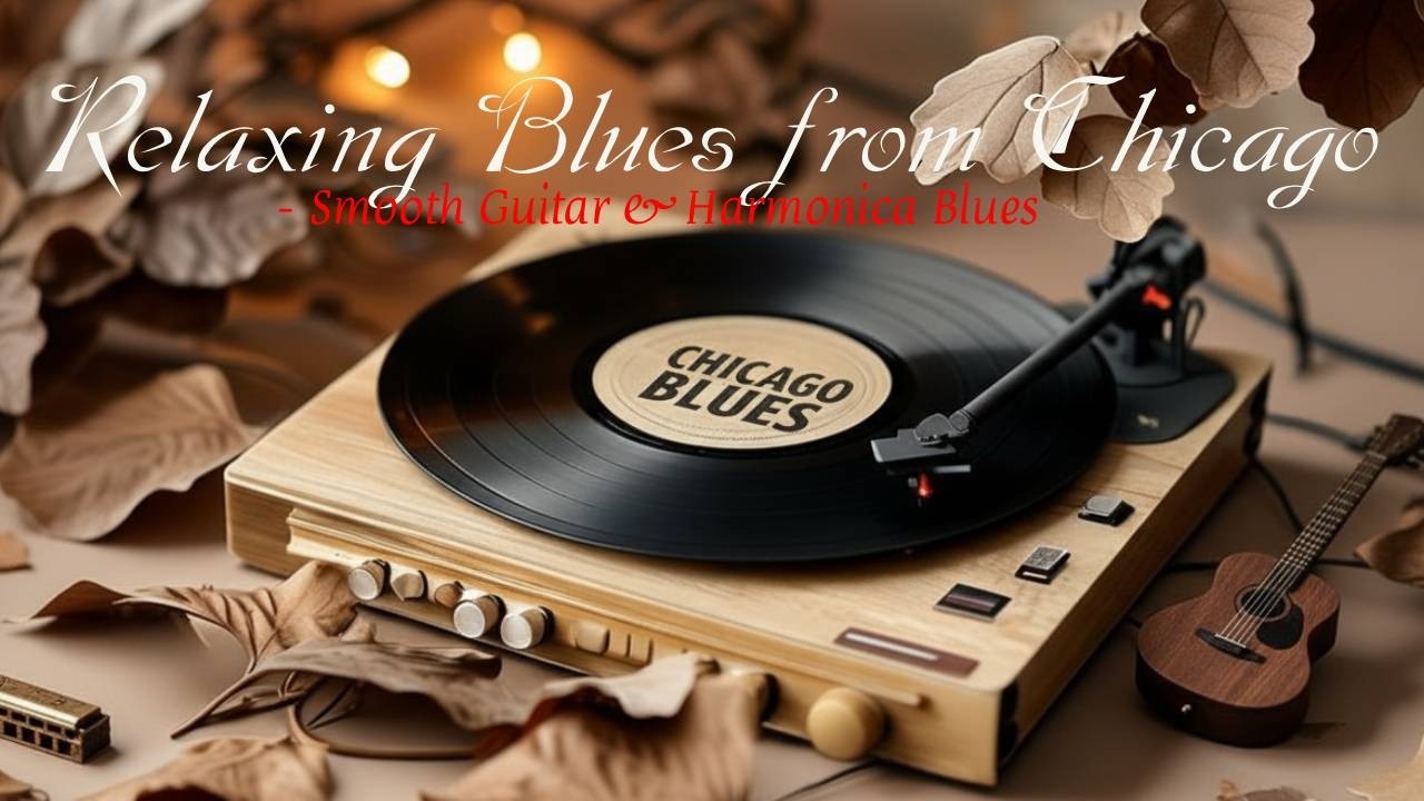 Relaxing Blues from Chicago – Smooth Guitar & Harmonica Blues #harmonicablues #chicagoblues