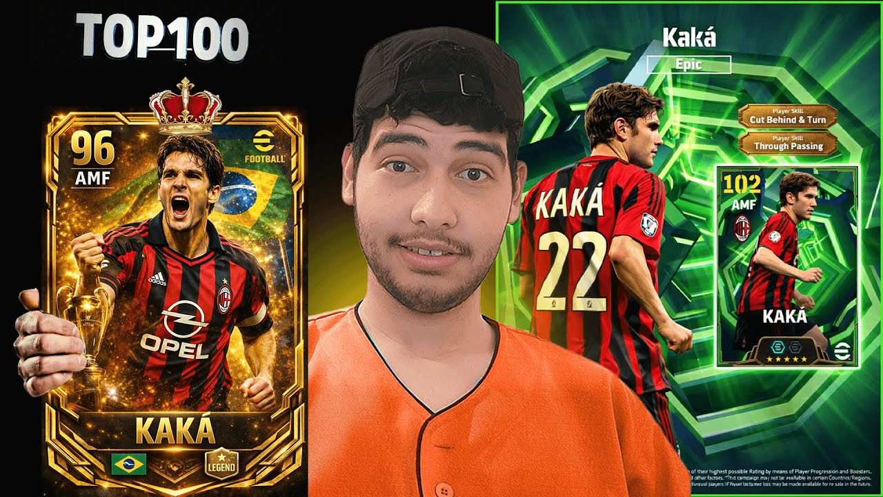 تجربة الأمير كاكا KAKÀ🔥 لأول مرة والوصول للديفجن الثاني في حساب متابع☠️ بيس eFootball Mobile