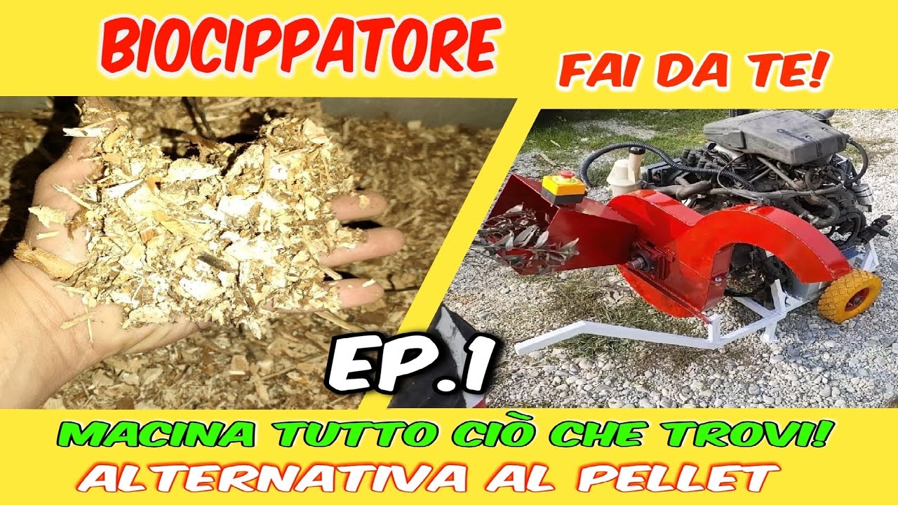 Costruire un cippatore a disco fai da te! Alternativa al pellet! Wood chipper diy PARTE 1
