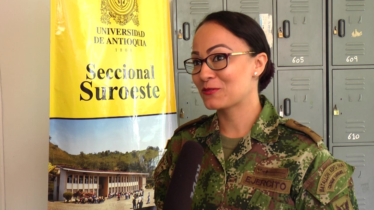 Militares presentan pruebas de ascenso en la Universidad de Antioquia Seccional Suroeste