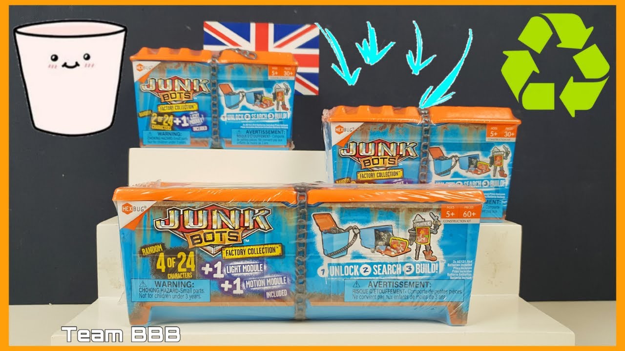 JUNKBOTS! WHAT WILL WE BUILD? Unlock Search and Build Custom Robots. Made by HexBug!