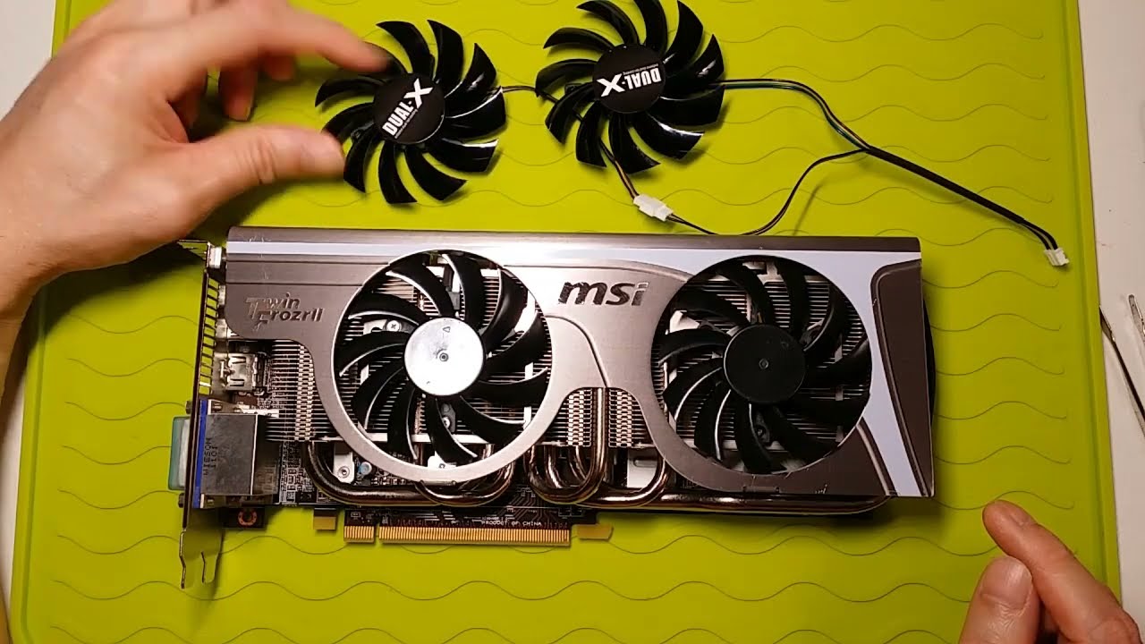 MSI Twin Frozr II fan replacement Tutorial