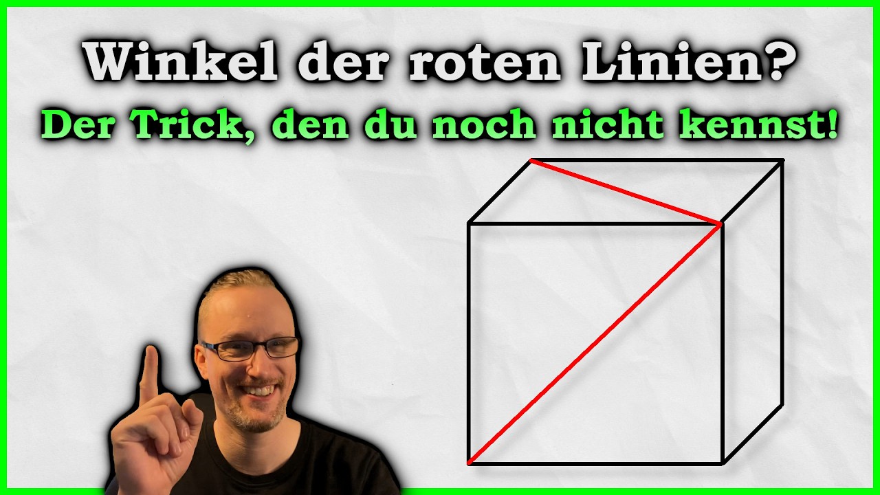 Diese zwei Diagonalen im Würfel täuschen dich! (Geometrie-Trick)