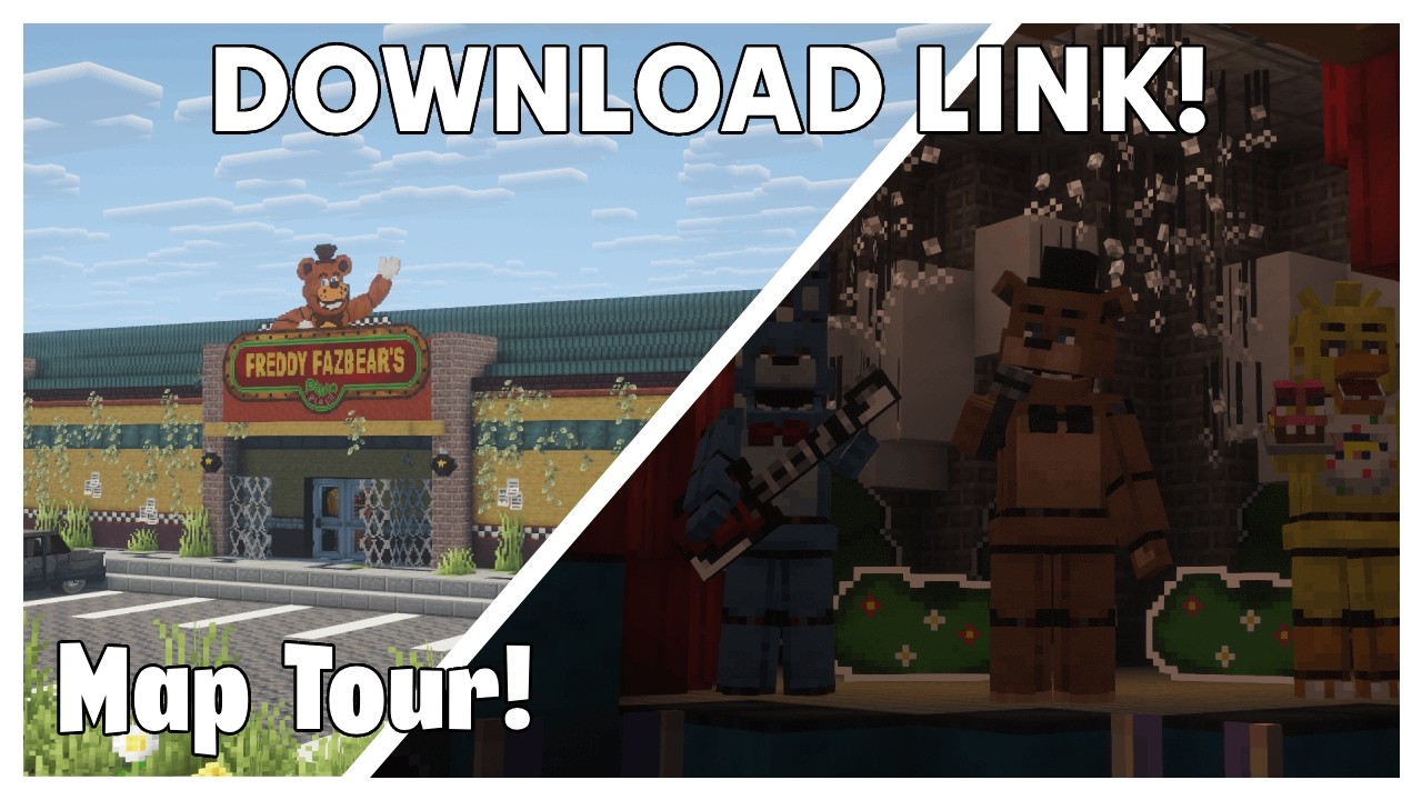 I Built The FNaF MOVIE In Minecraft With MODS! Map Tour!