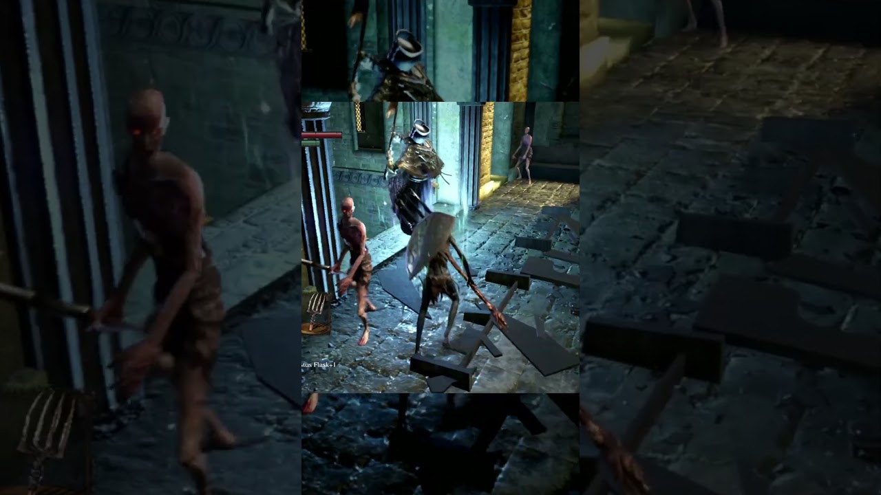 Beating Dark Souls while falling on your face