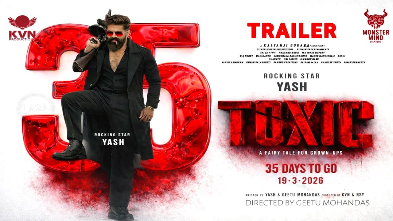 Toxic Trailer Hindi | Yash | Toxic Movie | Toxic vs Dhurandhar 2 | New South Movie | Toxic Teaser