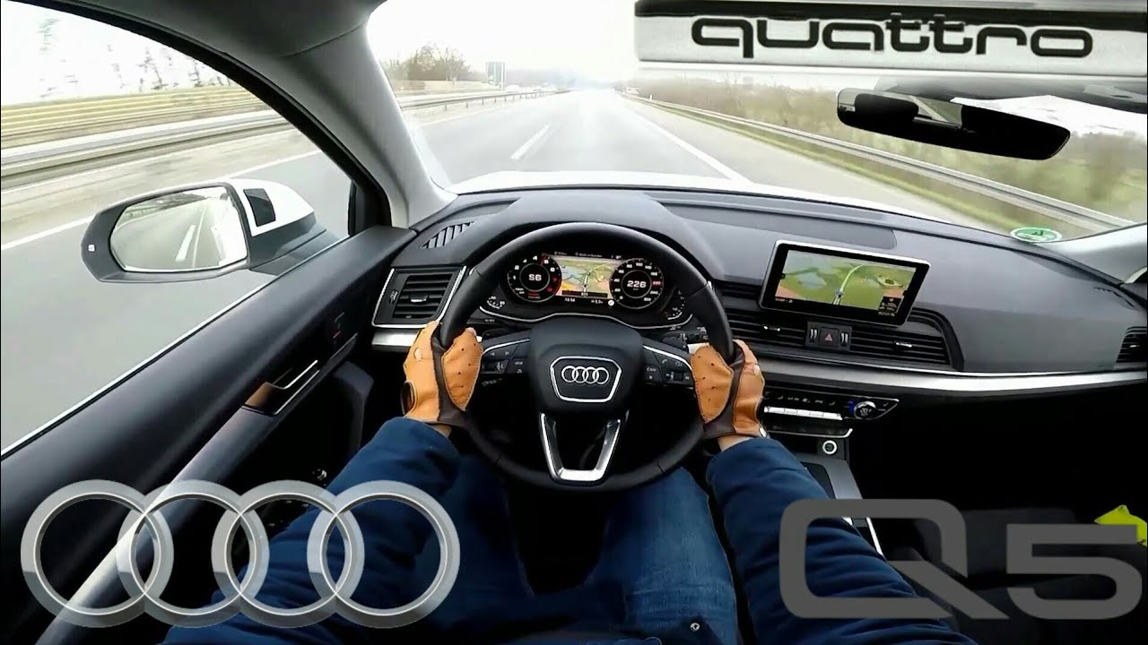 2018 Audi Q5 2.0 TFSI (252 PS) sport quattro AUTOBAHN POV Testdrive acceleration & speed