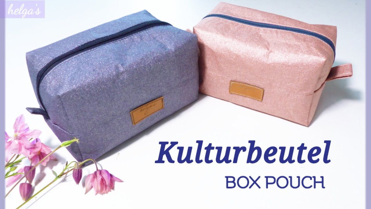 Kulturbeutel selber n&auml;hen / Box Pouch Tutorial