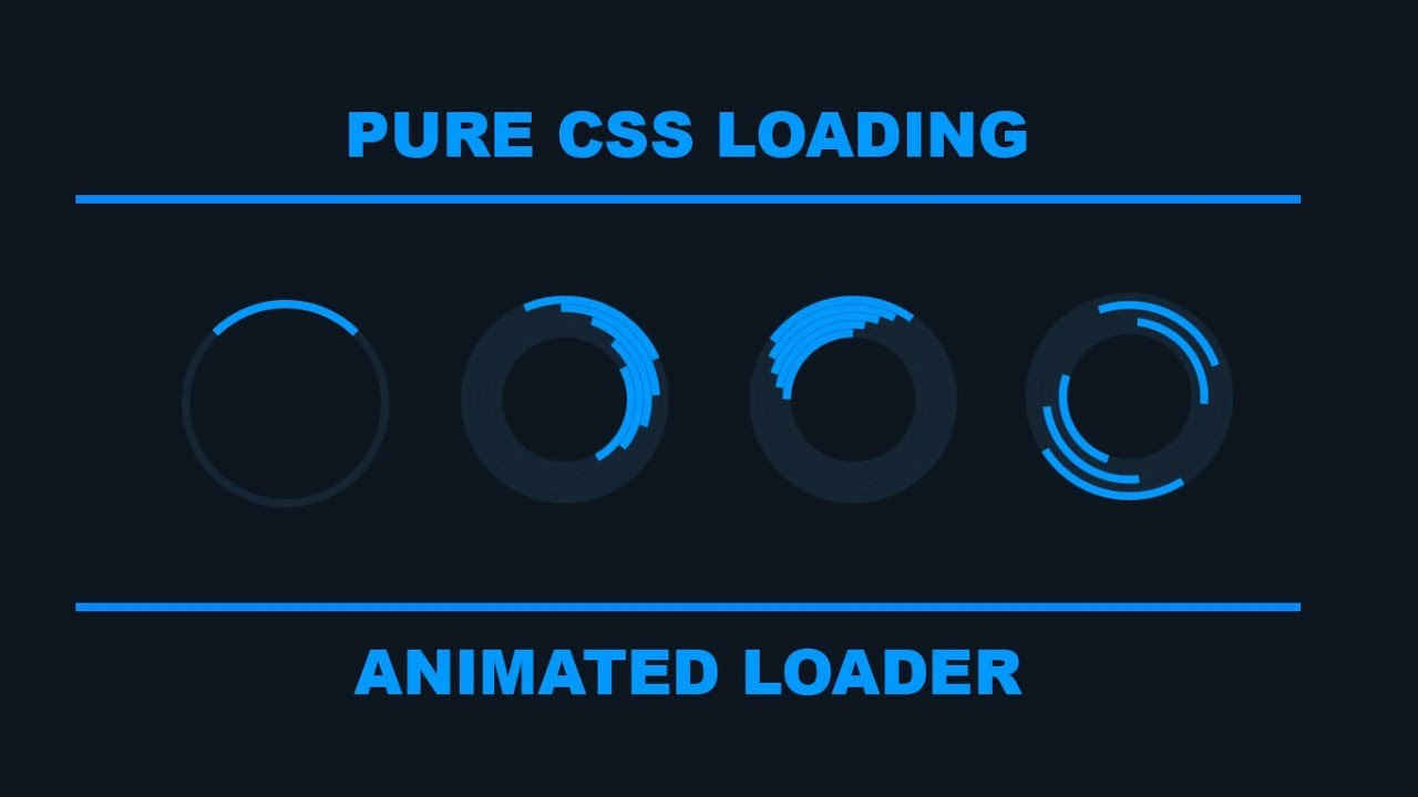 Pure CSS Loader UX -  Animated Loading effect for Your website Using HTML and CSS