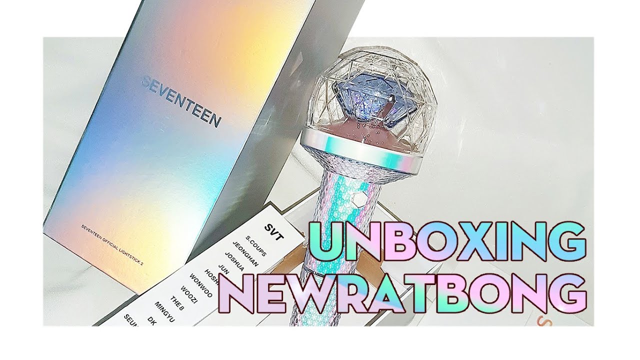[Unboxing] SEVENTEEN Official Lightstick Carat Bong Ver.2 뉴럿봉 + Connect Bluetooth
