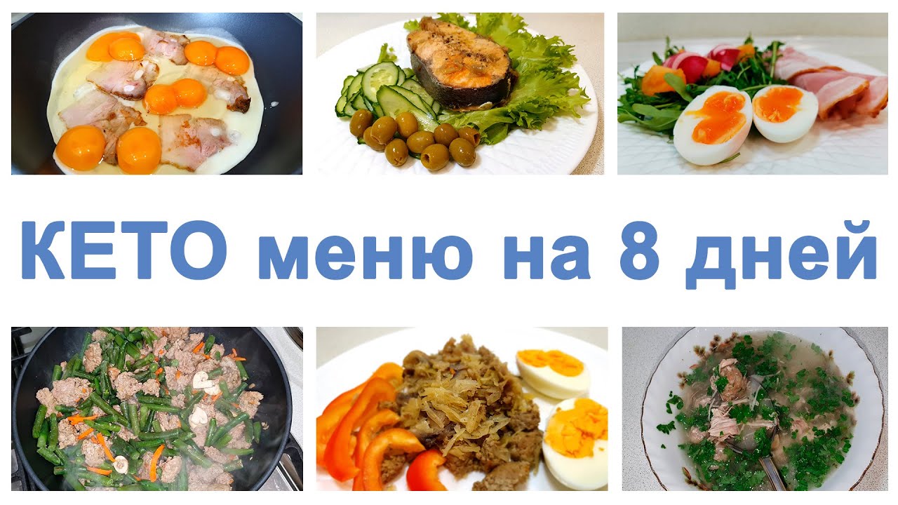 КЕТО МЕНЮ НА 8 ДНЕЙ БЕЗ МОЛОЧНЫХ ПРОДУКТОВ