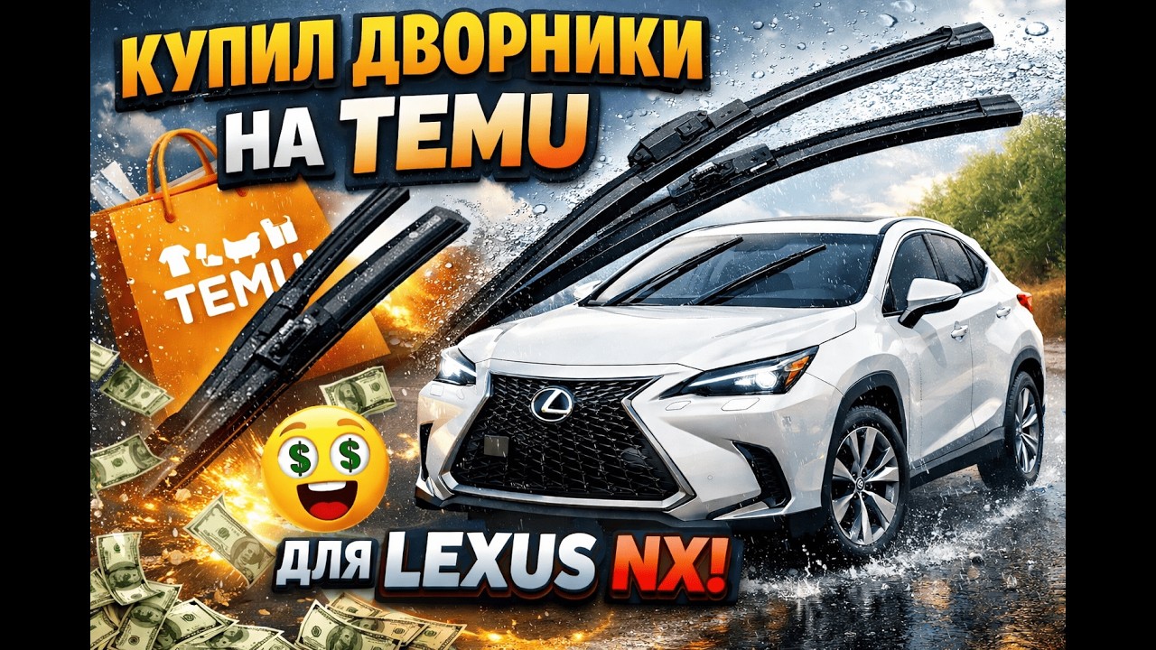 Дворники с Temu на Lexus NX