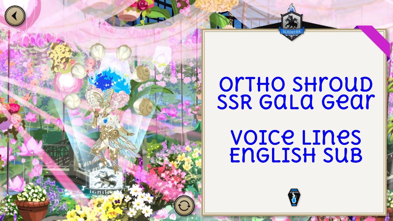 Ortho Shroud - SSR Gala Gear - Voice Lines - Disney Twisted Wonderland - English SUB