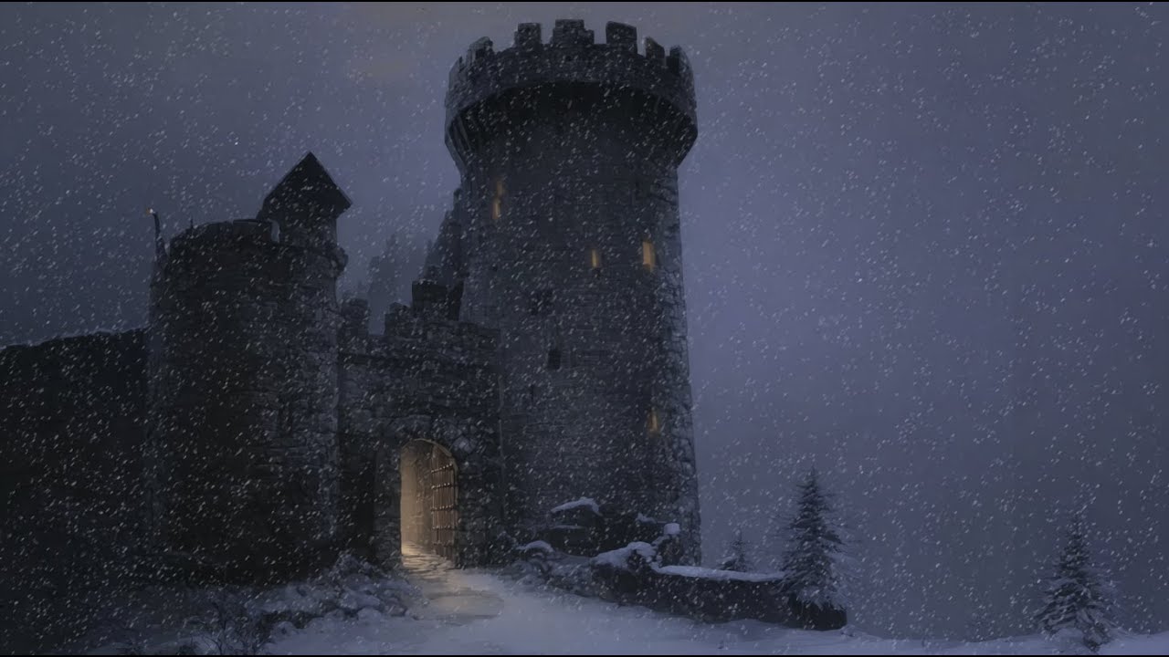 10 Hours Of Haunting Howling Blizzard Wind Sounds For Sleeping And Deep Relaxation: Isolated Castle