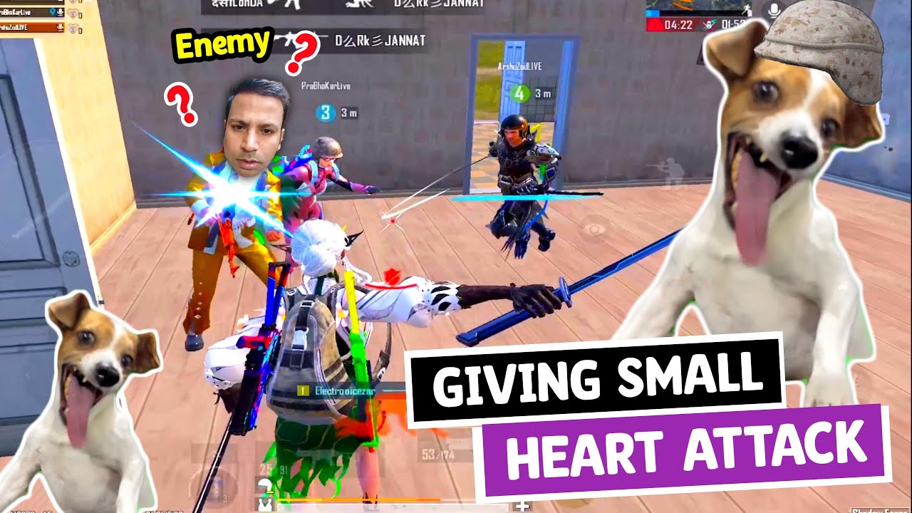 GIVING ENEMY A SURPRISE HEART ATTACK 🤫 | BGMI FUNNY MOMENTS 🤣🔥