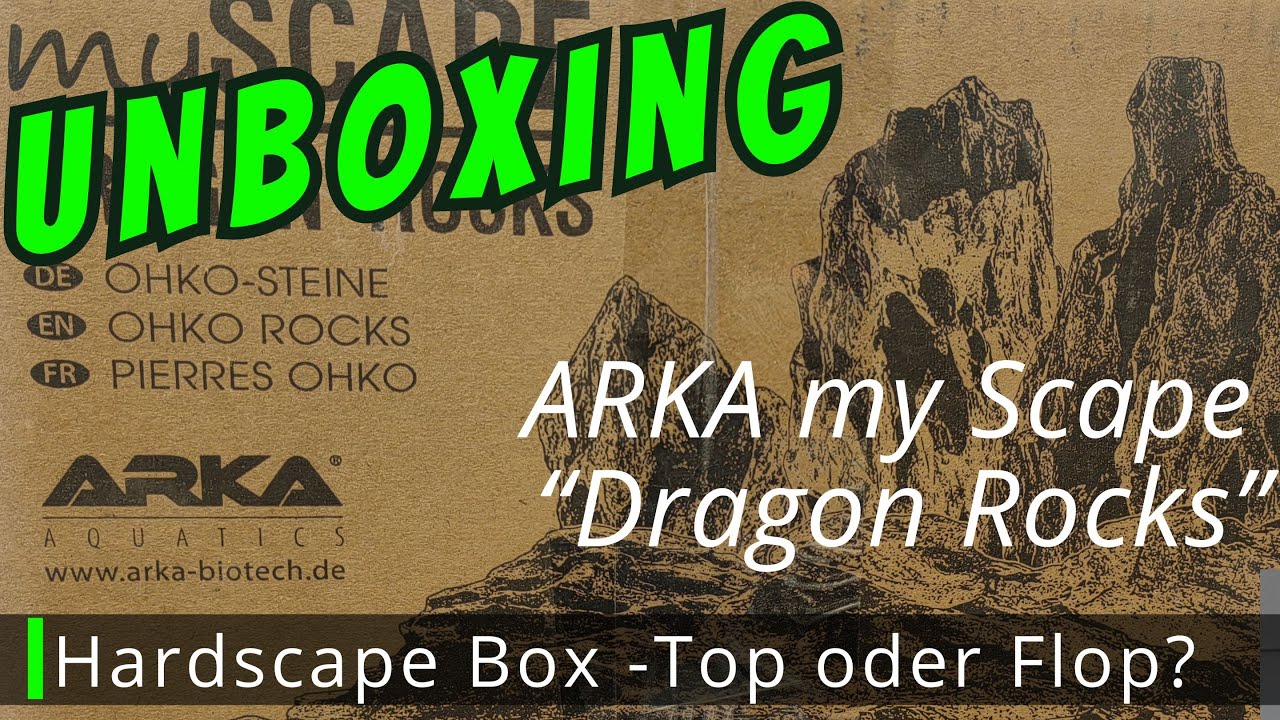 Unboxing ARKA my Scape Dragon Rocks Hardscape -Empfehlung oder der Witz in der Box? #aquaristik
