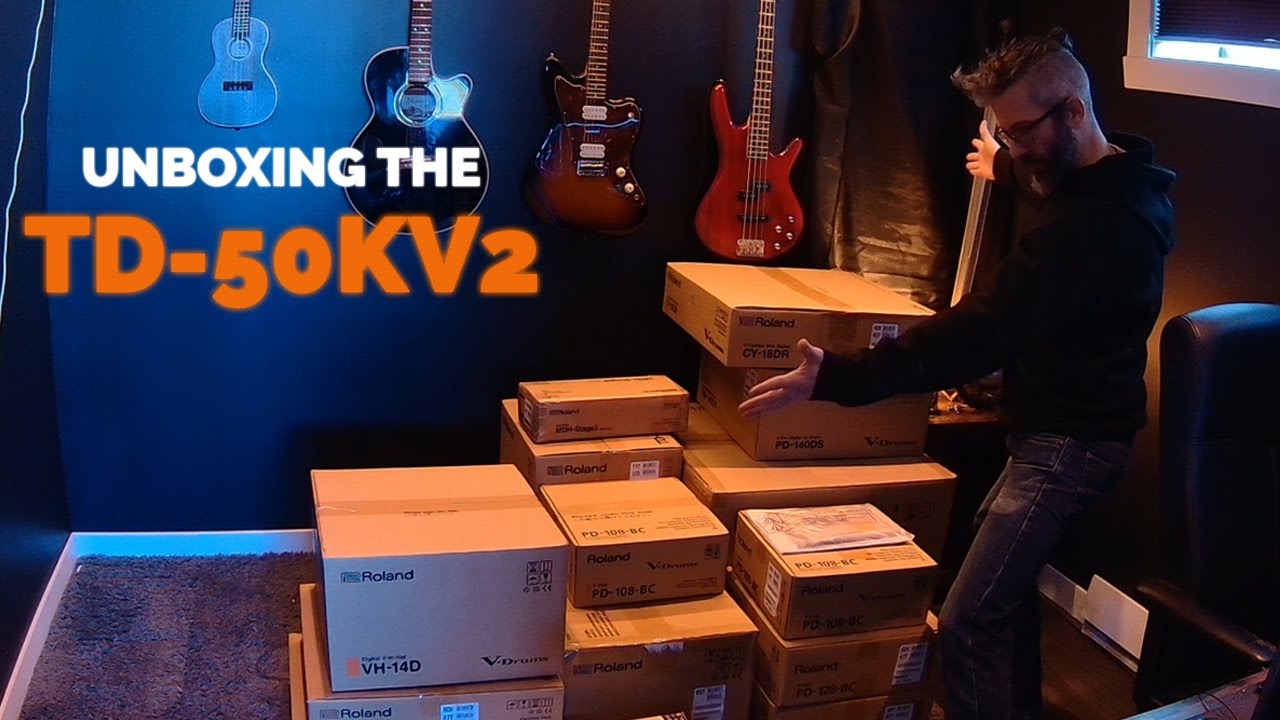 Roland TD-50kv2 Unboxing & Assembly - no voice over