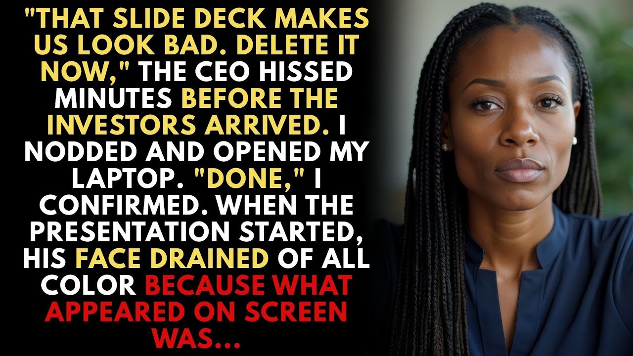 My CEO Watched Me Delete The Presentation. It Was The Wrong One.