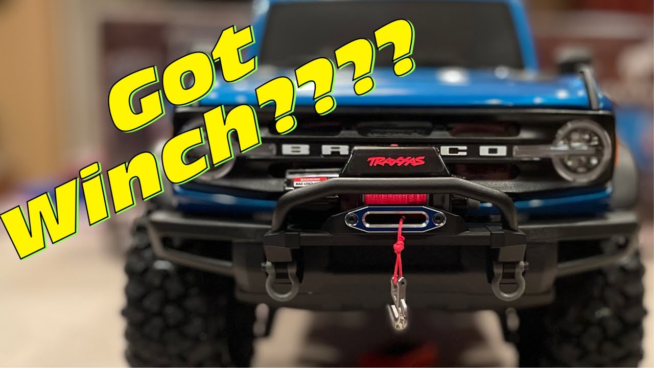 Traxxas Pro Scale Winch Install TRX-4 -How to - Blue Bronco 2021