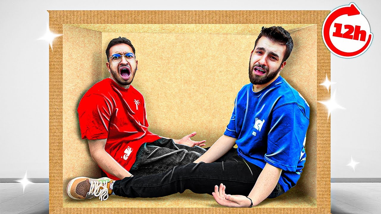 12 ساعت توی جعبه زندگی کردیم 😨😂