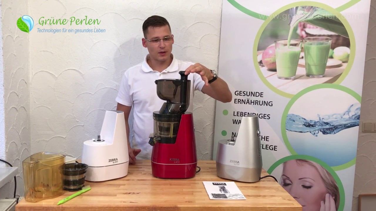 Zebra Whole Slow Juicer Vorstellung, Bedienung & Montage (nur 38 U/min!)