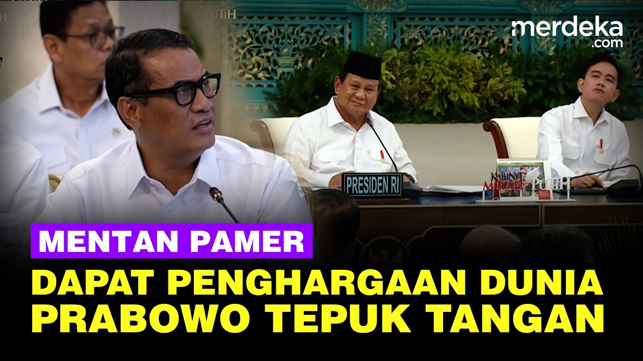 Mentan Amran Pamer Dapat Penghargaan Dunia di Sidang Kabinet, Prabowo Sampai Tepuk Tangan
